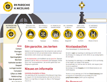Tablet Screenshot of nicolaas-parochie.nl